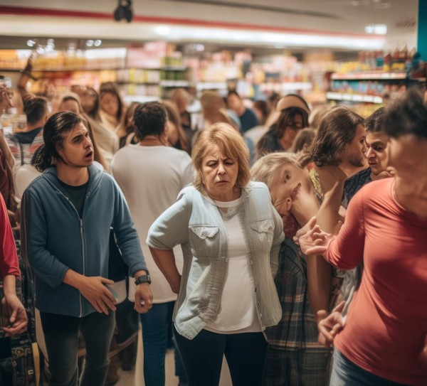 顾客被浪费在排队中